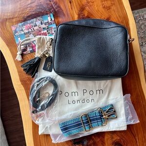 Pom Pom London leather crossbody
